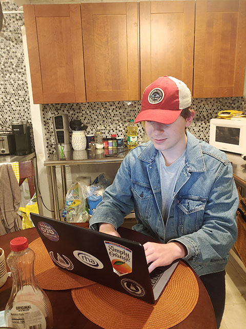 Evan Working From Home